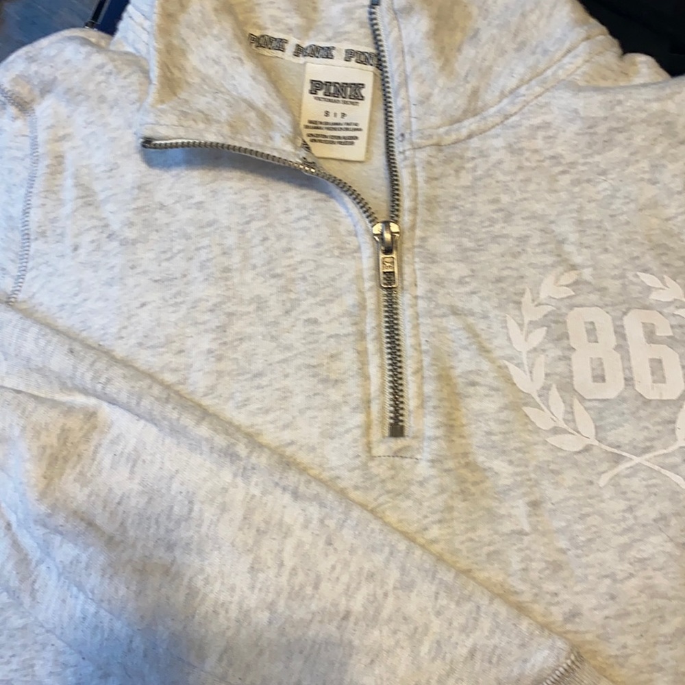 PINK Half Zip Sweatshirt